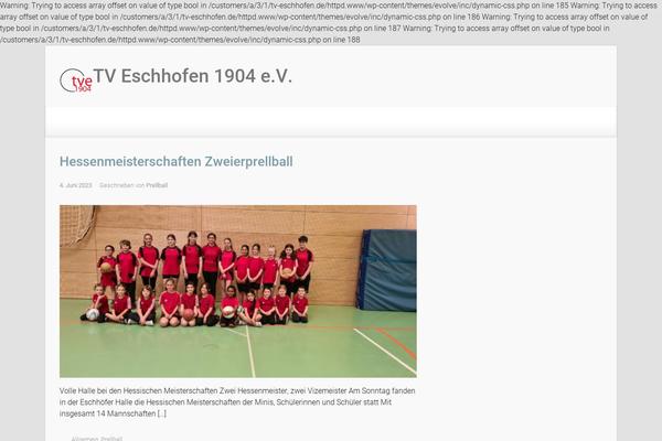 tv-eschhofen.de site used evolve