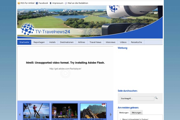 tv-travelnews24.de site used NewsPro
