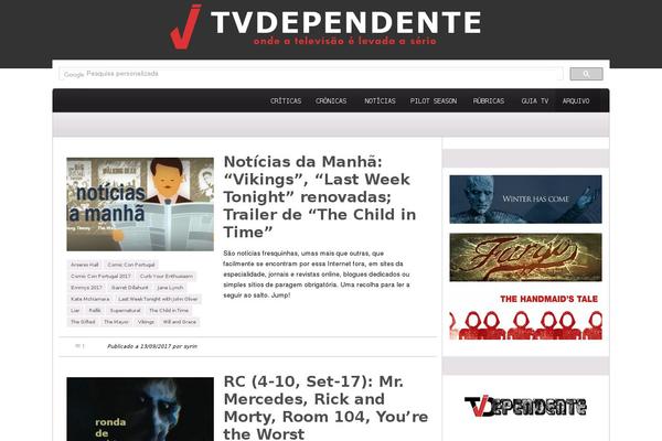 tvdependente.net site used Magazine News