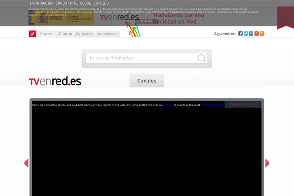 tvenred.es site used Tvenred