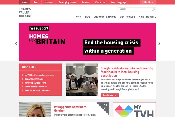 tvha.co.uk site used Mtvh
