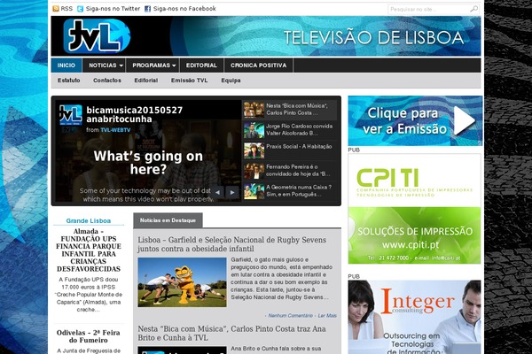 tvl.pt site used NewsPro