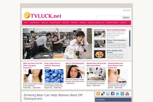 tvluck.net site used Wp-health