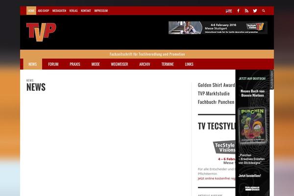 PRESSO theme site design template sample