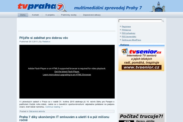 tvpraha7.cz site used Novatvpraha7