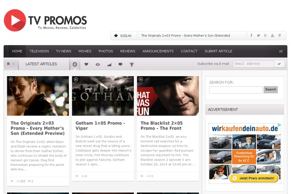 tvpromos.eu site used Tvp-theme