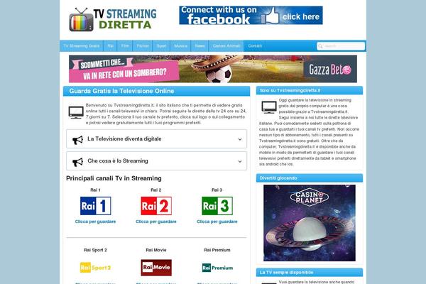 tvstreamingdiretta.it site used Spreadtheme