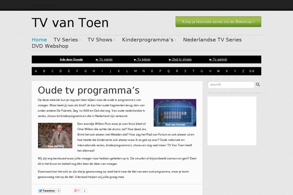 tvvantoen.nl site used Website