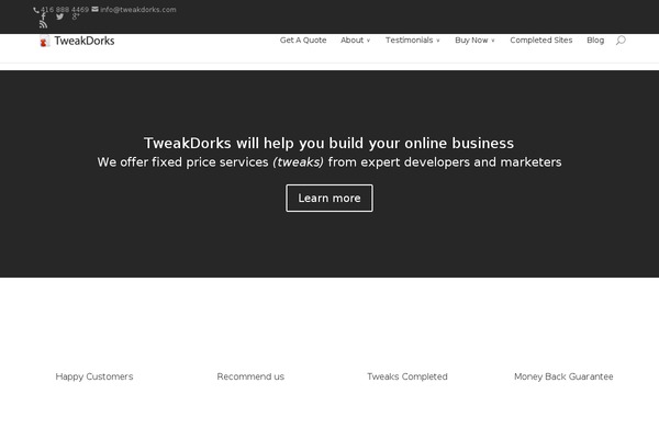 WordPress website example screenshot