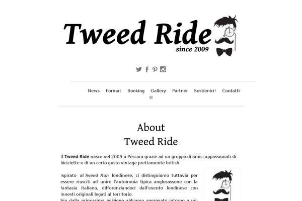 tweedride.it site used Page