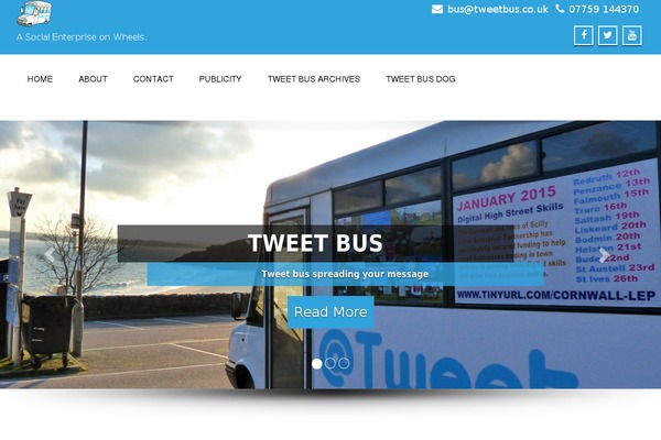 tweetbus.co.uk site used Farben Basic