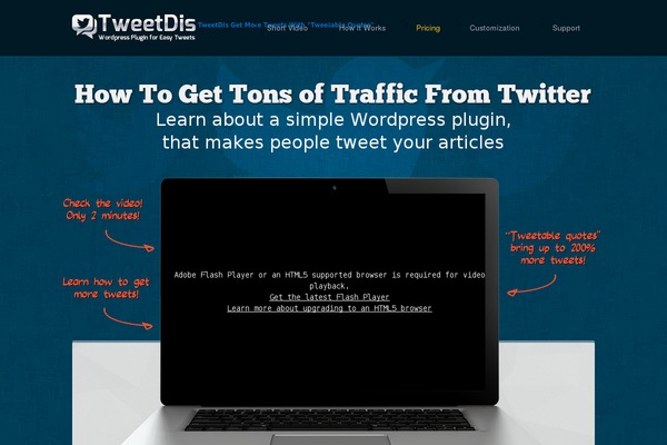 tweetdis.com site used Tweetdis