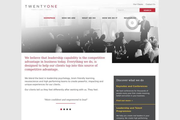 twentyoneleadership.com site used Twentyone