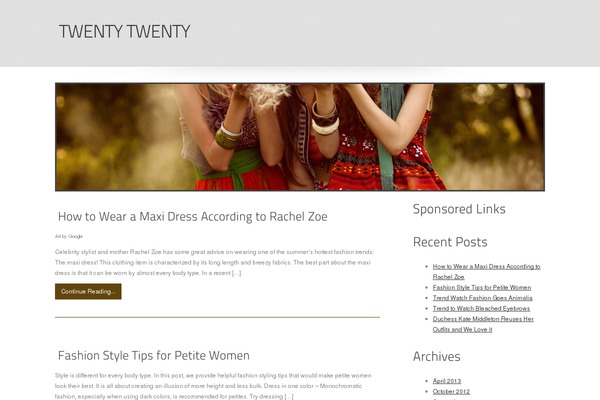 WordPress website example screenshot