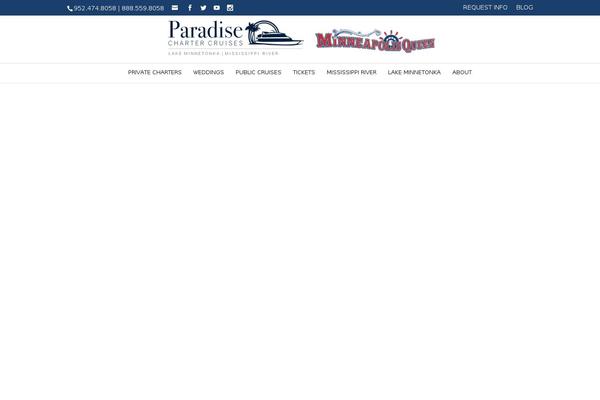 twincitiescruises.com site used Paradise-charter
