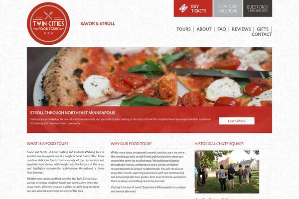 Foodtourpros theme site design template sample