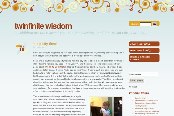twinfinitewisdom.com site used Brand New Day