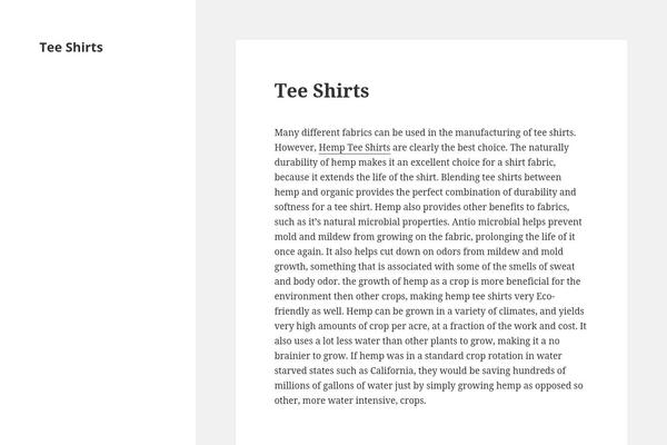 Twenty Fifteen theme site design template sample