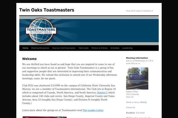 WordPress website example screenshot