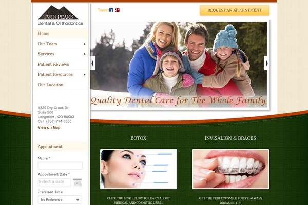 twinpeaksdentist.com site used Medica