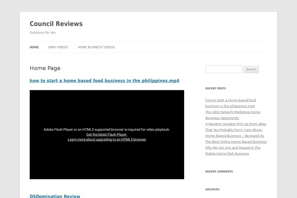 WordPress website example screenshot