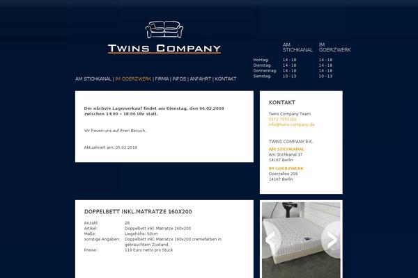 twins-company.de site used Twinscompany