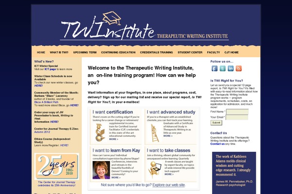 twinstitute.net site used Weaver II