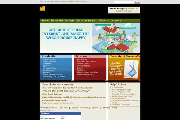 twinvalley.net site used Tv-theme