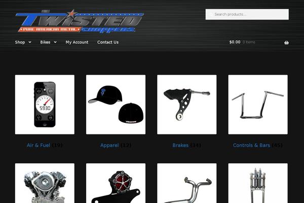 twistedchoppers.com site used Storefront-child-theme-twisted-choppers
