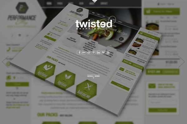 Twisted theme site design template sample