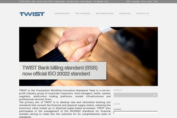 twiststandards.org site used Twist