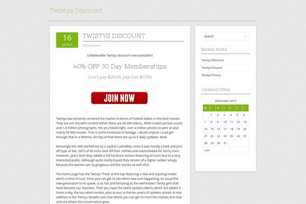 WordPress website example screenshot