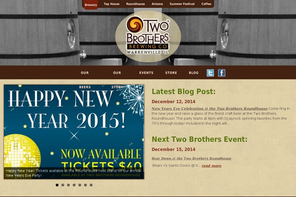 twobrosbrew.com site used Two-brothers-theme