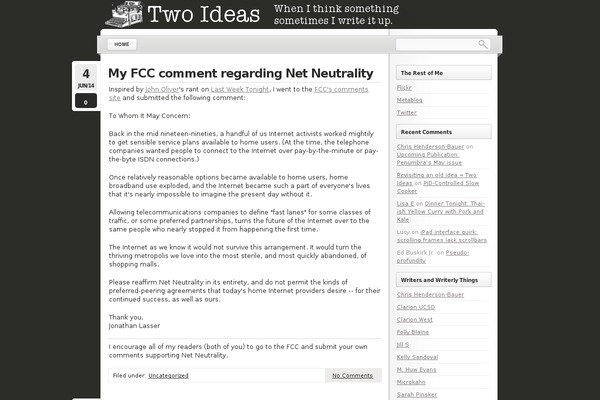 WordPress website example screenshot