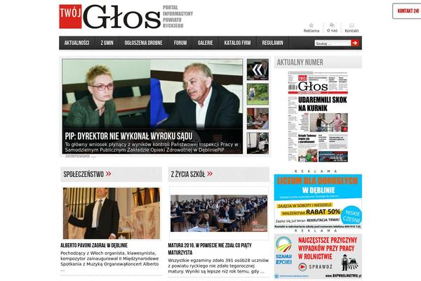twojglos.pl site used Local News