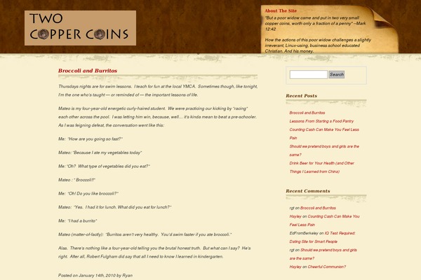 WordPress website example screenshot