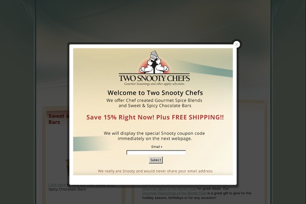 twosnootychefs.com site used Twosc