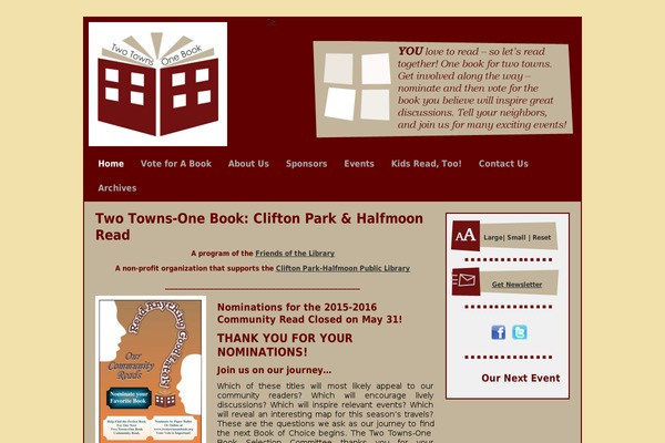 twotownsonebook.org site used Icom-ttob