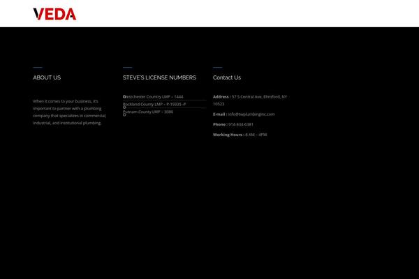 VEDA theme site design template sample