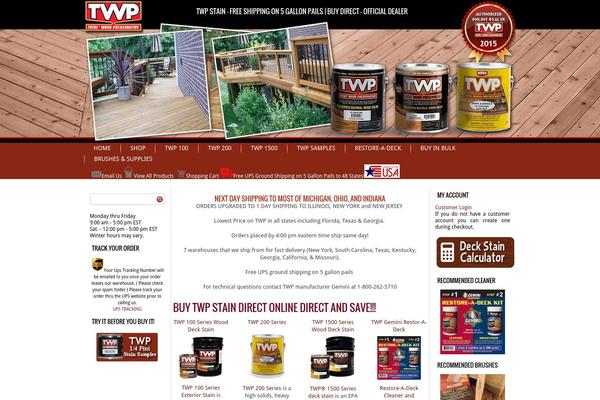twpstains.com site used Twpstains2415a