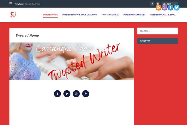 twystedwriter.com site used Extra