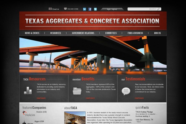 taca theme websites examples