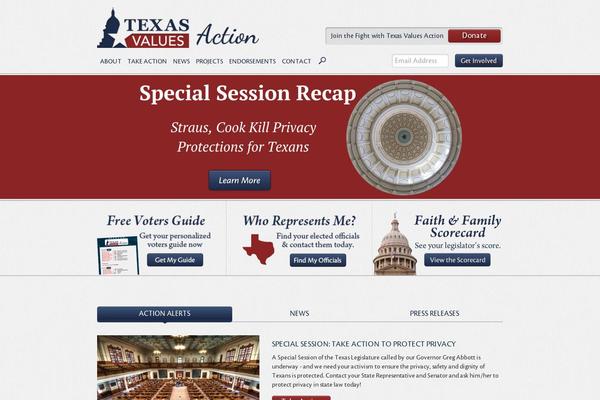 txvaluesaction.org site used Texasvaluesaction