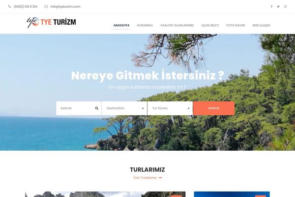 TravelTour theme site design template sample