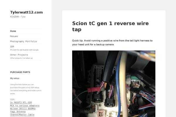 WordPress website example screenshot