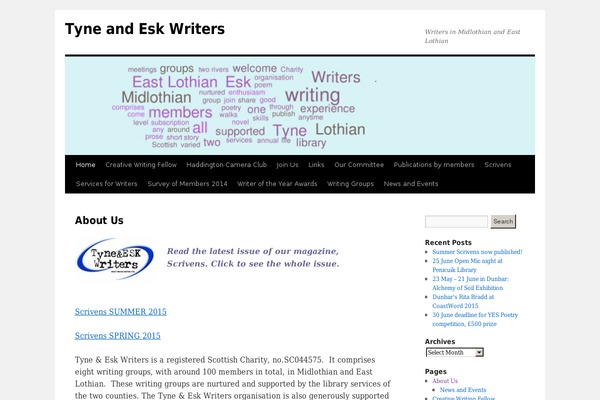 tyne-esk-writers.com site used Weloveourlocality