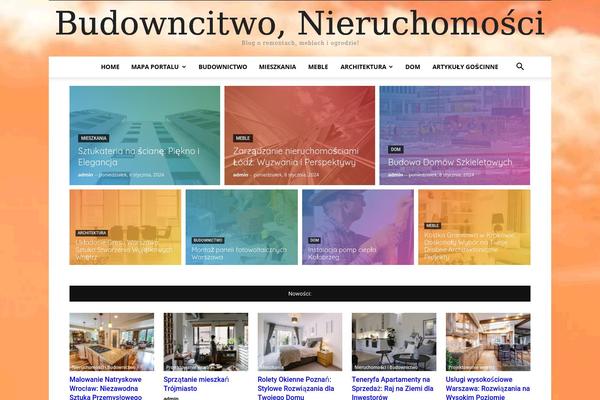 Newspaper theme site design template sample