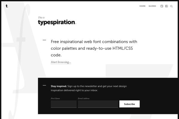 typespiration.com site used Typespiration_3.0
