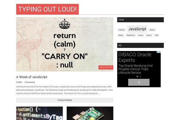 Magazine Pro theme site design template sample