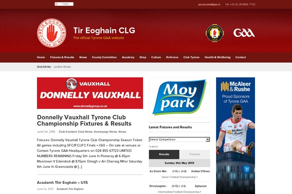 tyronegaa.ie site used County-red-white